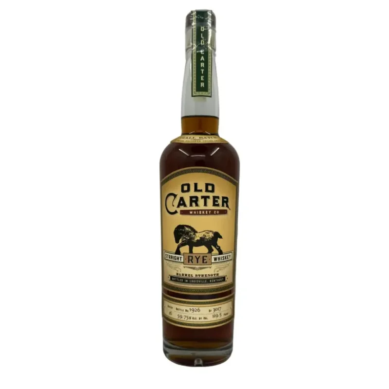 Old Carter Straight Rye Whiskey Batch 16 119.5 Proof