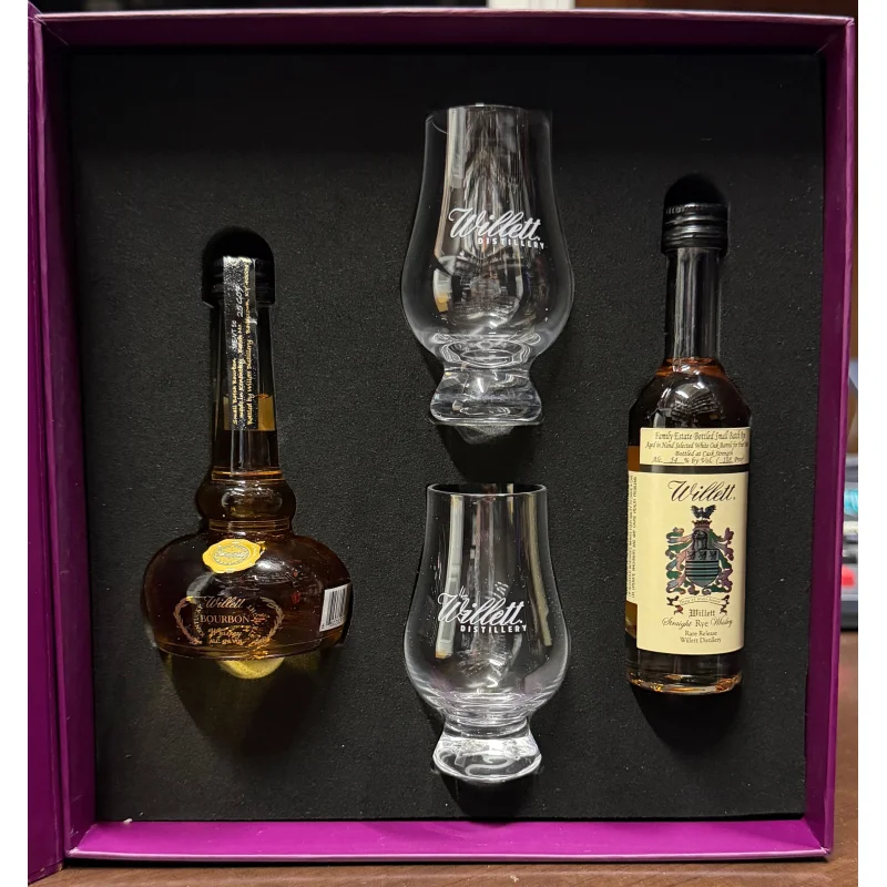 Willett Family Estate 50ml Gift Pack + 2 Glencairn Glasses